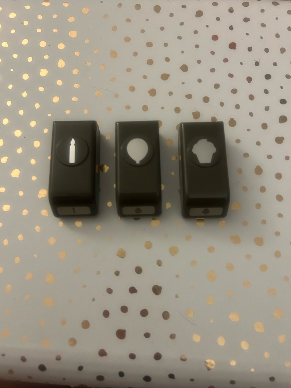 Stampin Up Mini Birthday Shape Punchers - Set of 3